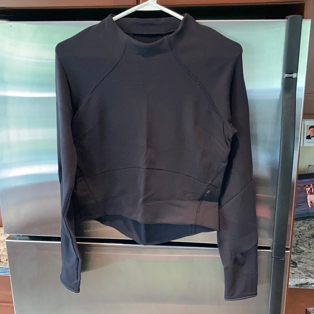 Black Lululemon Mock Neck Long Sleeve